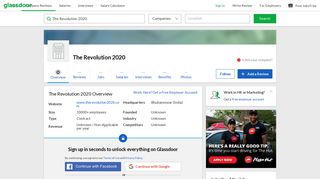 
                            9. Working at The Revolution 2020 | Glassdoor