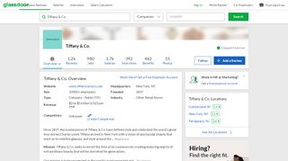 
                            6. Working at Tiffany & Co. | Glassdoor