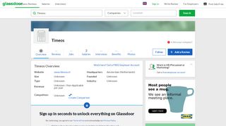 
                            12. Working at Timeos | Glassdoor.co.uk