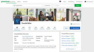 
                            10. Working at TransferWise | Glassdoor.co.uk