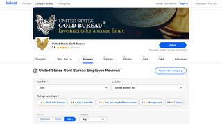 
                            9. Working at United States Gold Bureau: Employee Reviews | Indeed.com