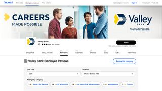 
                            11. Working at Valley National Bank: 337 Reviews | Indeed.com