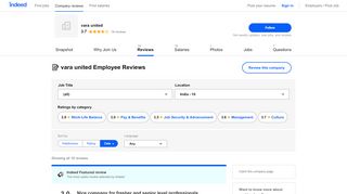 
                            10. Working at vara united: Employee Reviews | Indeed.co.in