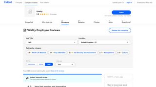 
                            12. Working at Vitality: Employee Reviews | Indeed.co.uk