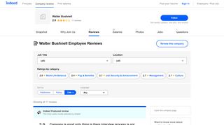 
                            13. Working at Walter Bushnell: Employee Reviews | Indeed.co.in