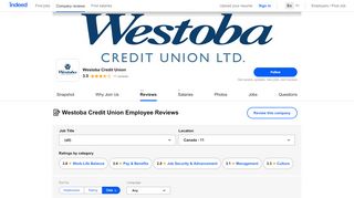 
                            11. Working at Westoba Credit Union: Employee Reviews | Indeed.com