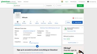 
                            6. Working at Wiksate | Glassdoor.co.in