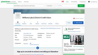 
                            9. Working at Williams Lake & District Credit Union | Glassdoor.ca