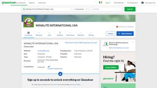 
                            10. Working at WINALITE INTERNATIONAL USA | Glassdoor.ie