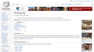 
                            8. Working dog - Wikipedia