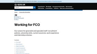 
                            4. Working for FCO - Foreign & Commonwealth Office - GOV.UK