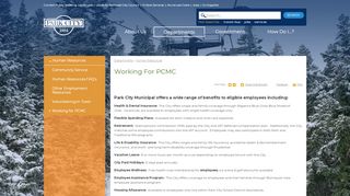 
                            10. Working for PCMC | Park City, UT