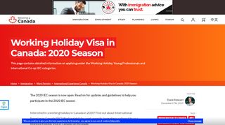 
                            8. Working Holiday Visa in Canada | IEC 2019 | Moving2Canada