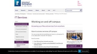 
                            4. Working on and off campus - The University of Nottingham