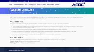 
                            3. Working with AEDC | AEDC Internet