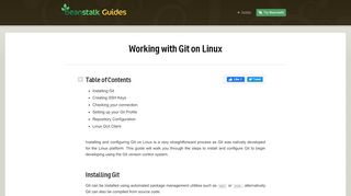 
                            10. Working with Git on Linux • Beanstalk Guides