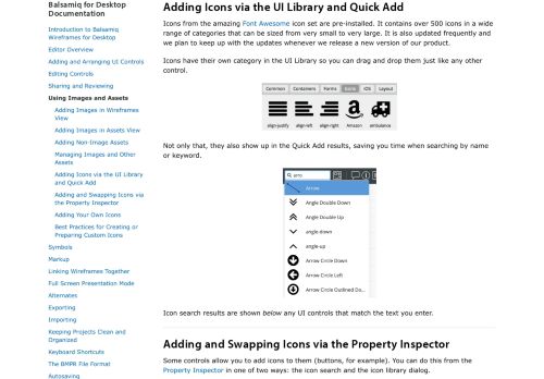 
                            10. Working with Icons - Balsamiq for Desktop Documentation | Balsamiq