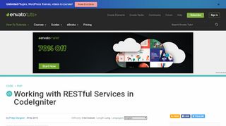 
                            3. Working with RESTful Services in CodeIgniter