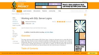 
                            6. Working with SQL Server Logins - CodeProject