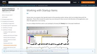 
                            10. Working with Startup Items - Amazon WorkSpaces Application ...