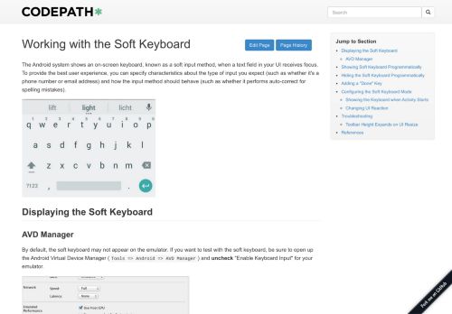 
                            2. Working with the Soft Keyboard | CodePath Android Cliffnotes