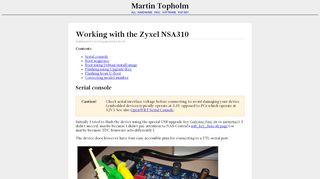 
                            6. Working with the Zyxel NSA310 - Martin Topholm