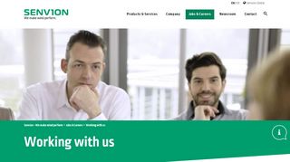 
                            7. Working with us | senvion.com