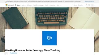 
                            4. WorkingHours — Zeiterfassung / Time Tracking beziehen – Microsoft ...