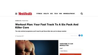 
                            10. Workout Plan: Your Fast Track To A Six Pack And Killer Core