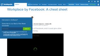 
                            12. Workplace by Facebook: A cheat sheet - TechRepublic