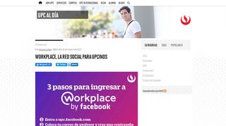 
                            5. Workplace, la red social para UPCinos | UPC al día | UPC - Blogs UPC