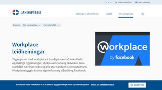 
                            3. Workplace leiðbeiningar - Landspitali