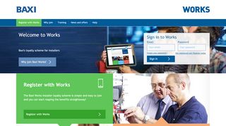 
                            8. Works - Baxi's loyalty scheme for installers