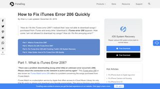 
                            11. [Works Quickly] How to Fix iTunes Error 206 on Your iOS Device