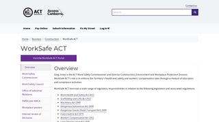 
                            12. WorkSafe ACT - Access Canberra - ACT Government