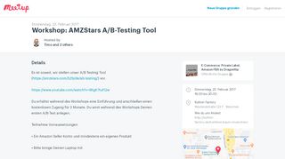 
                            7. Workshop: AMZStars A/B-Testing Tool | Meetup