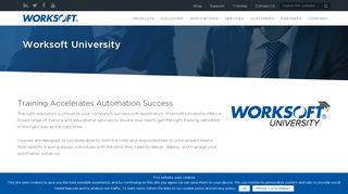 
                            3. Worksoft University - Worksoft Inc.