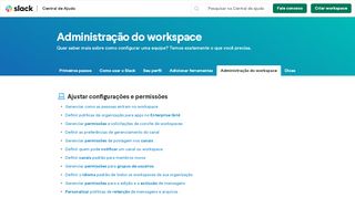 
                            7. Workspace Administration – Slack Help Center