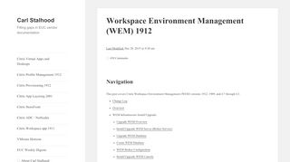 
                            7. Workspace Environment Management (WEM) 1811 – Carl Stalhood