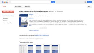 
                            6. World Bank Group Impact Evaluations: Relevance and Effectiveness - Resultado de Google Books