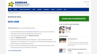 
                            13. World Book Online – Donegan Elementary School