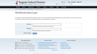 
                            5. World Book Online Login - Eugene School District 4J