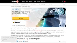 
                            8. World Cup Betting Offers 2022 - Free Bets and Enhanced Odds