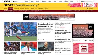 
                            6. World Cup - Football - BBC Sport