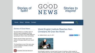 
                            10. World English Institute Reaches Non-Christians All Over the World ...