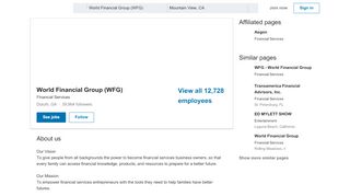 
                            10. World Financial Group (WFG) | LinkedIn
