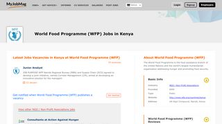 
                            10. World Food Programme (WFP) Jobs in Kenya February 2019