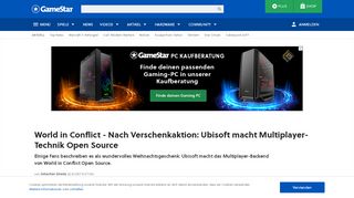 
                            5. World in Conflict - Ubisoft macht Multiplayer-Technik Open Source