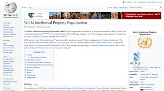 
                            12. World Intellectual Property Organization - Wikipedia