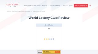 
                            13. World Lottery Club Review | Scam Or Legit? Find Out Now!